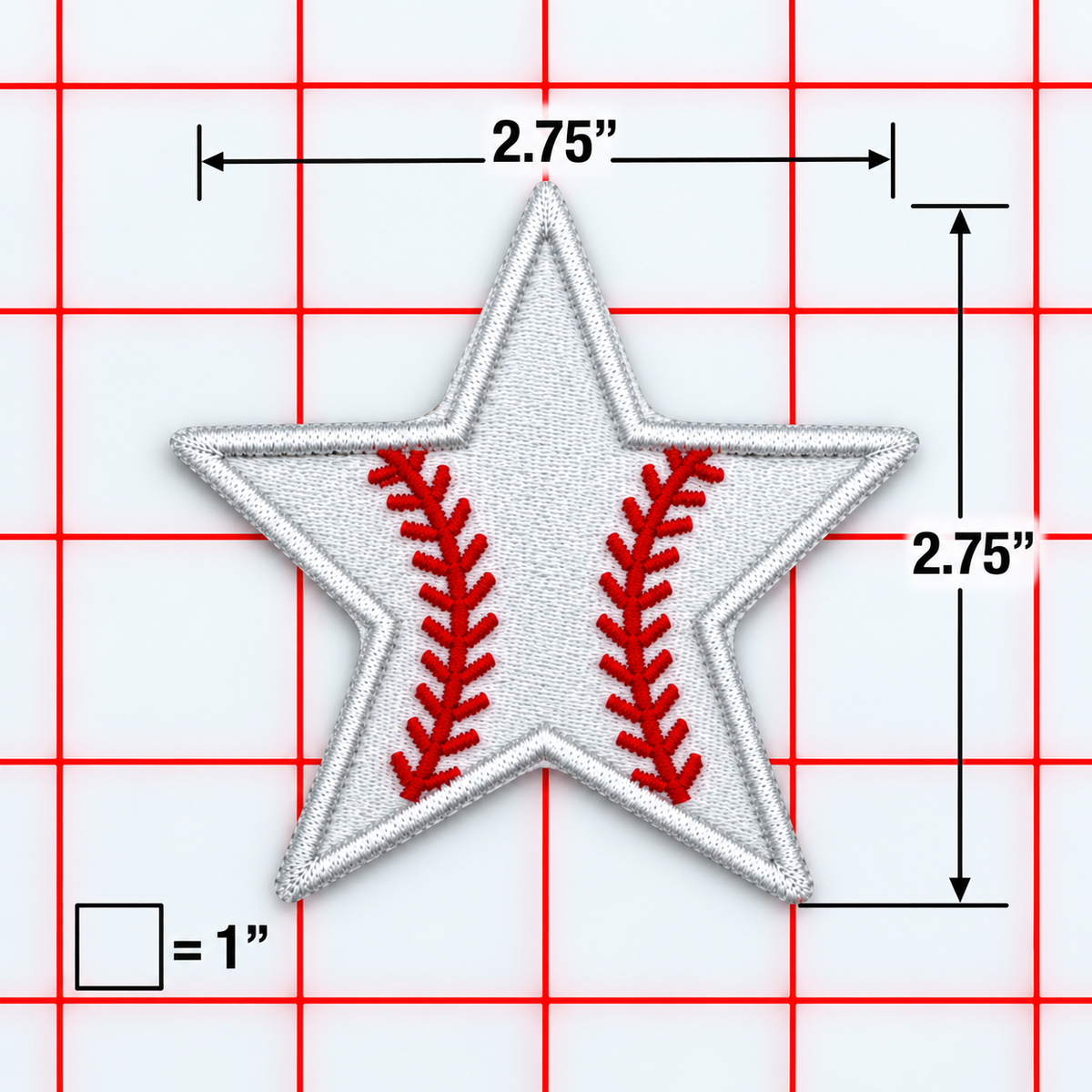 Iron-On Patch - Baseball Star