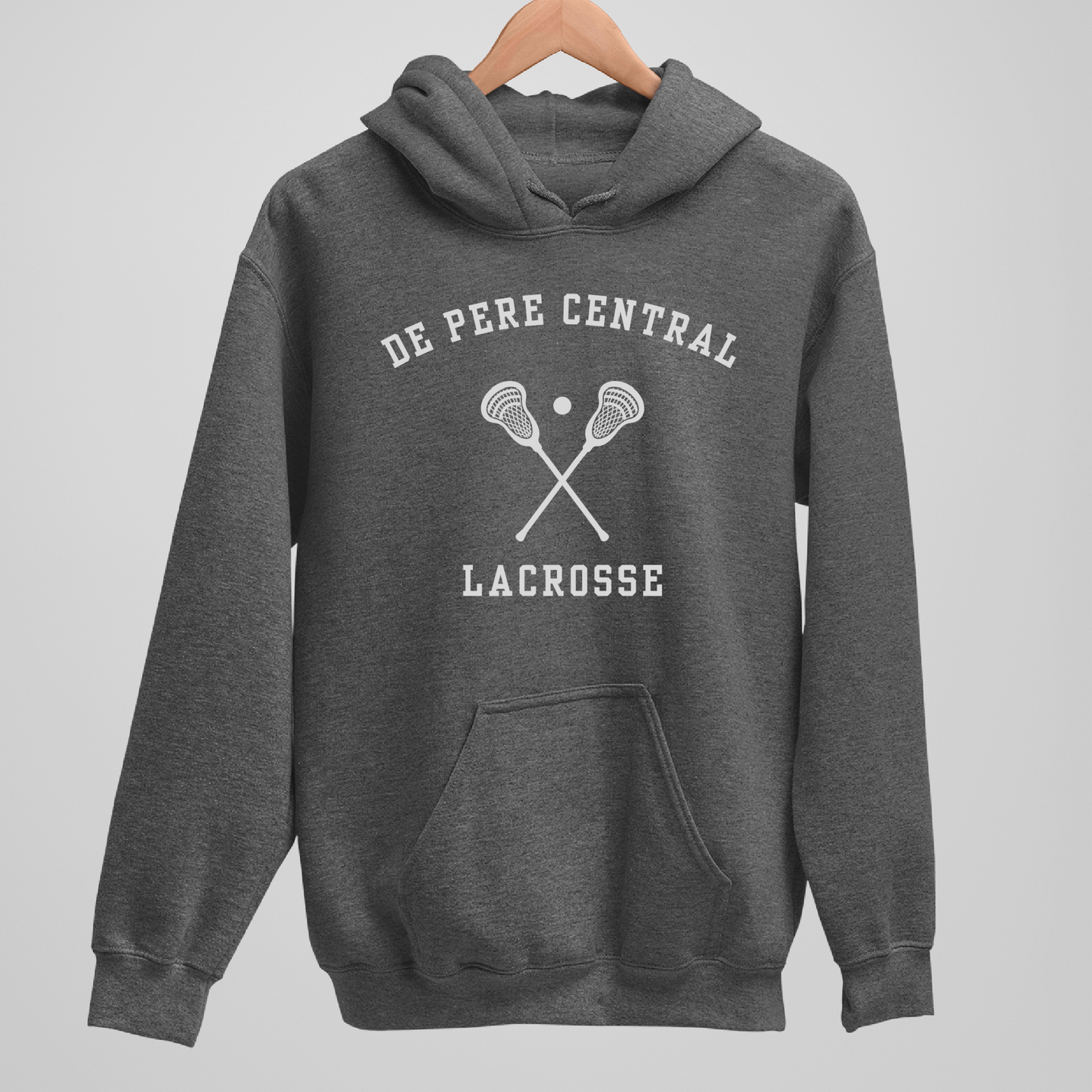De Pere Ghostbirds Collegiate Graphic - Dark Heather Tee, Long Sleeve Tee, Crewneck, or Hoodie