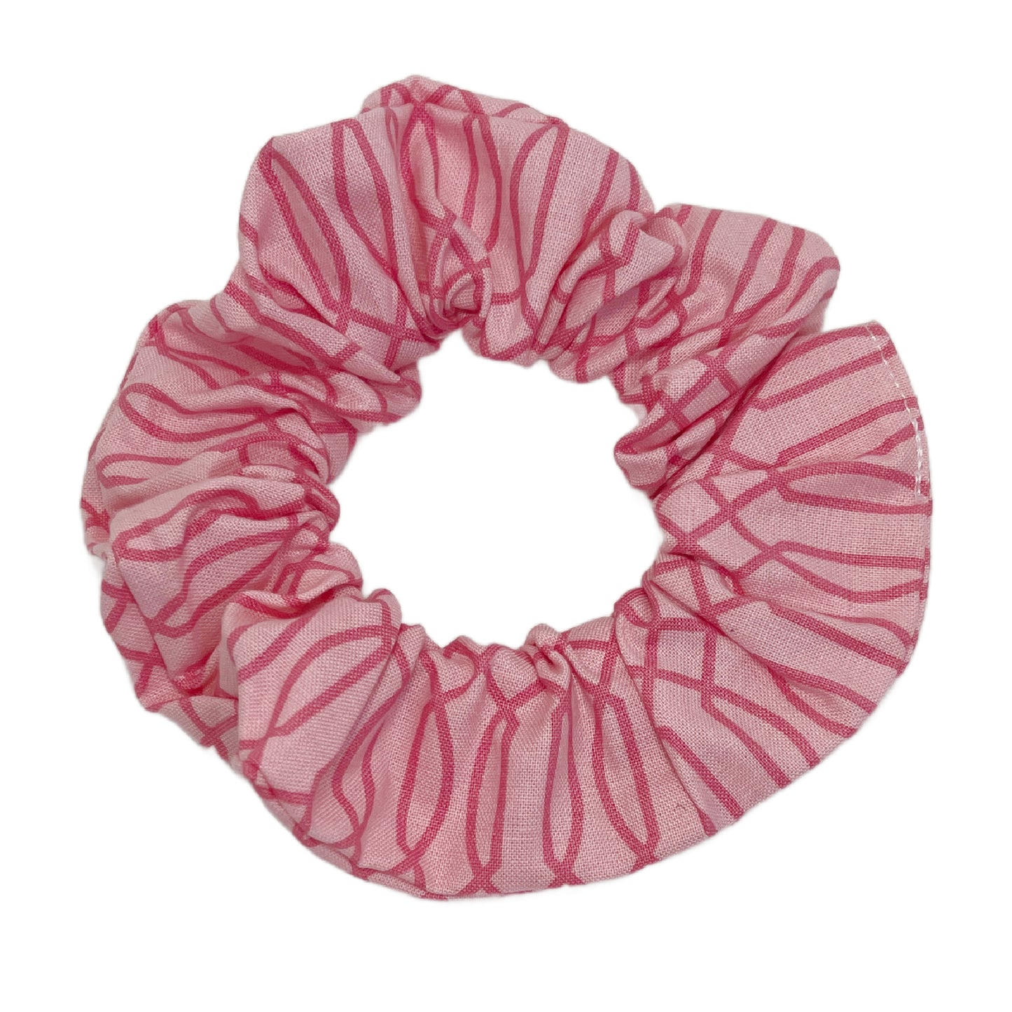Hair Scrunchie | Pink Trellis Graphic