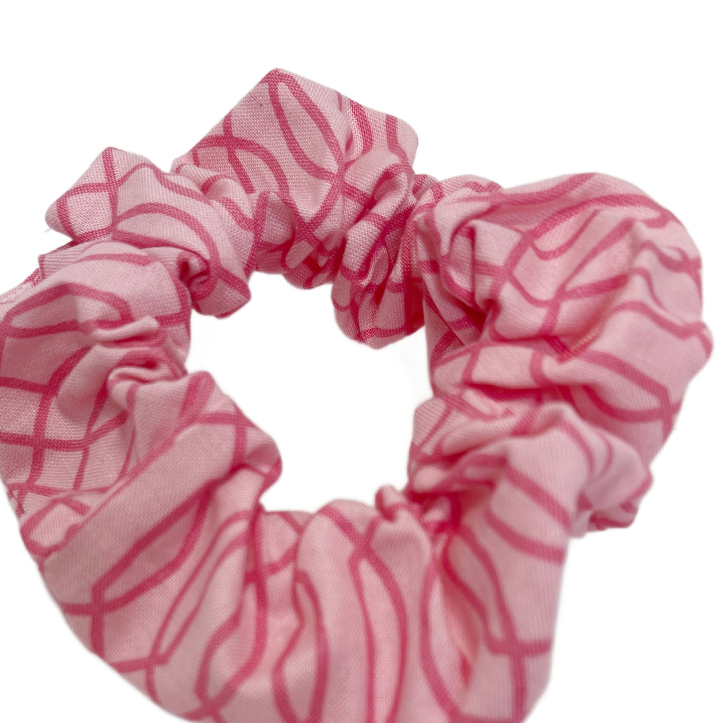 Hair Scrunchie | Pink Trellis Graphic