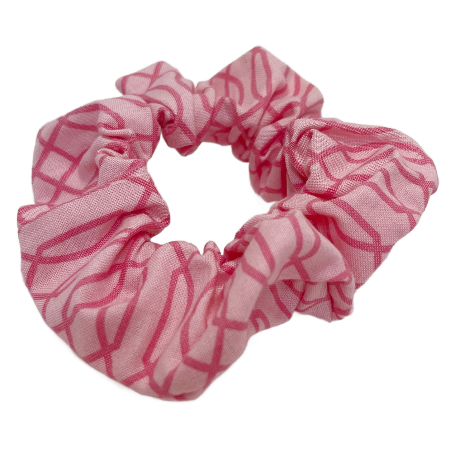 Hair Scrunchie | Pink Trellis Graphic