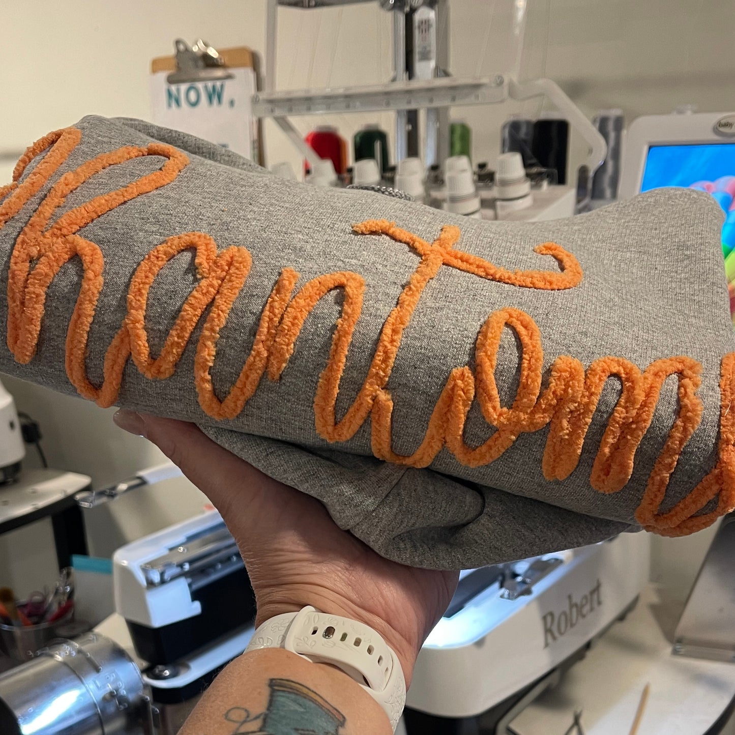 Custom Team Hoodie - West De Pere Phantoms - Chenille Embroidery