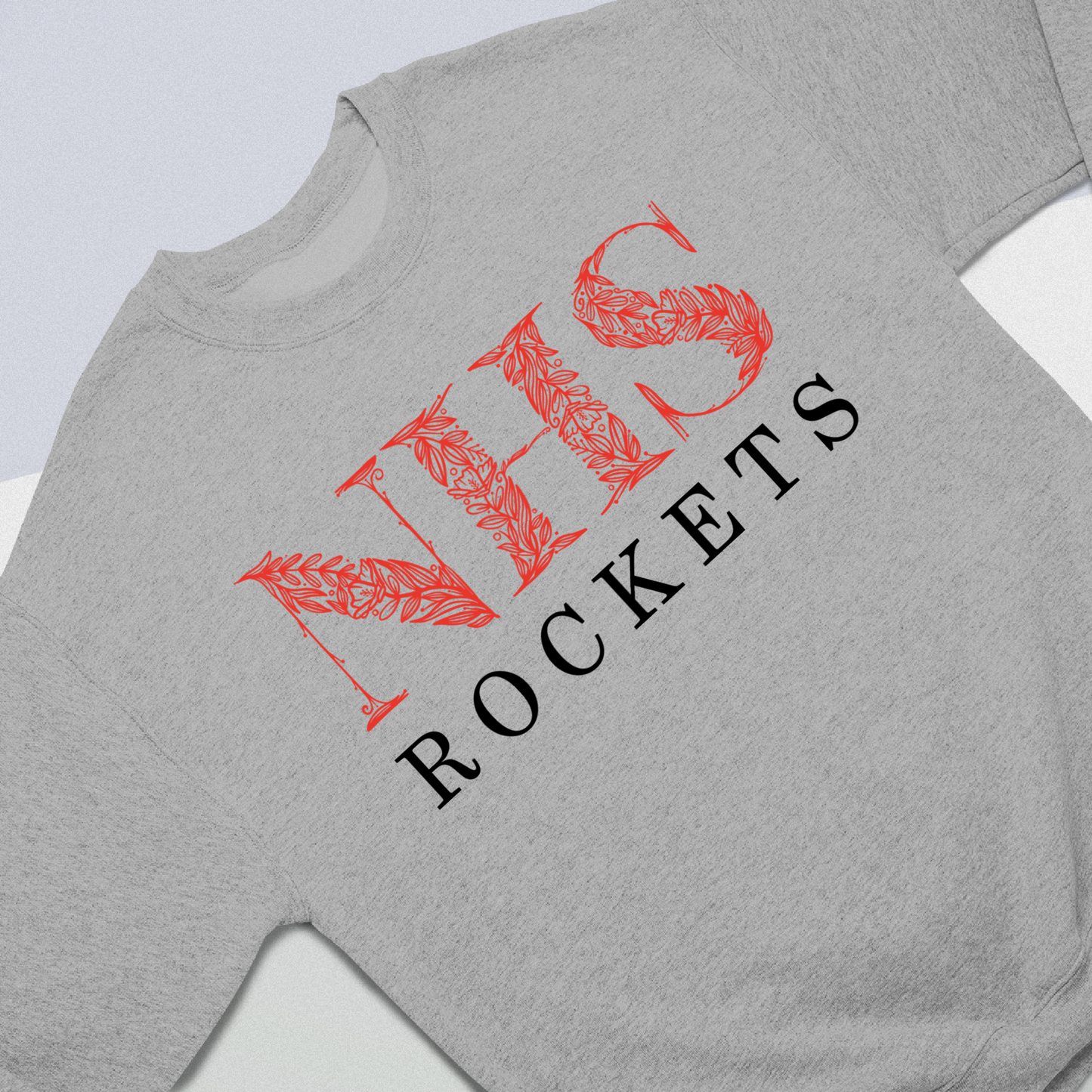 Neenah Rockets Floral - White Tee, Crewneck, or Hoodie
