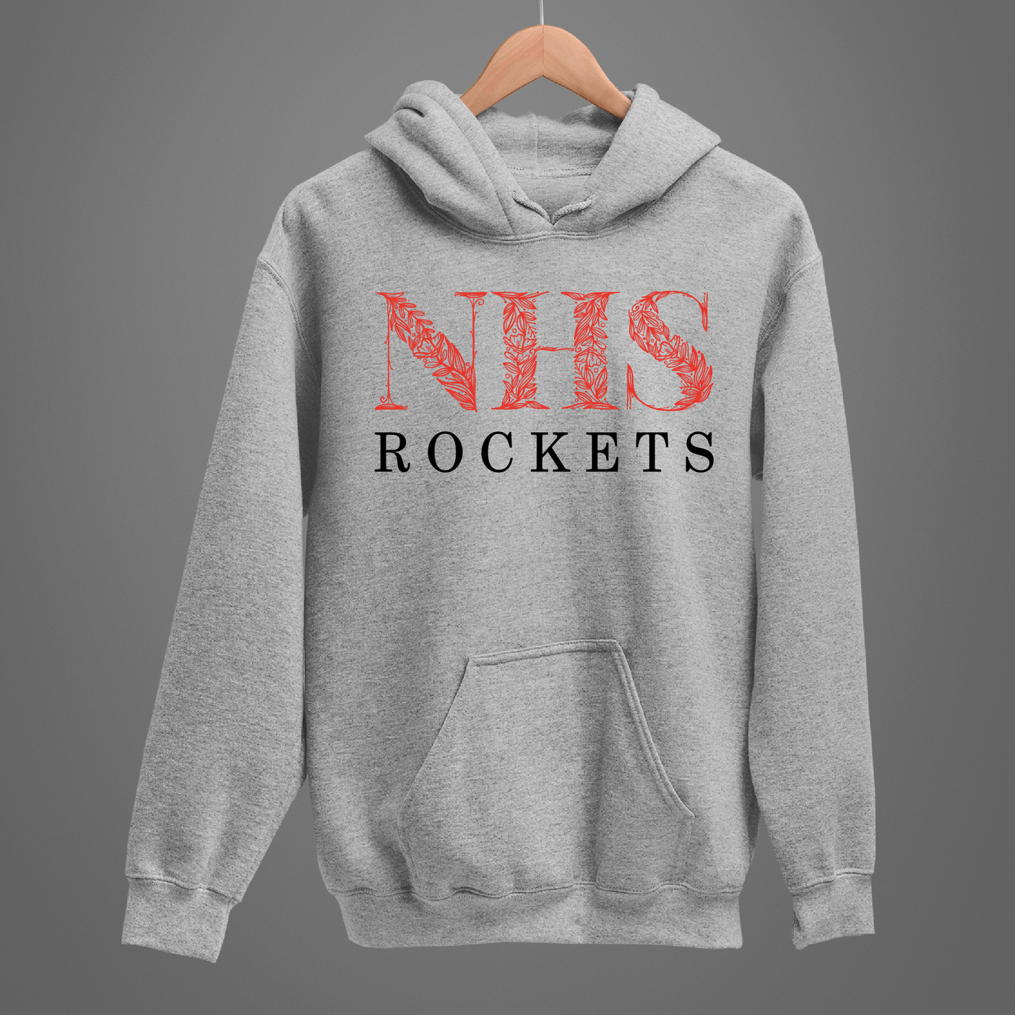 Neenah Rockets Floral - White Tee, Crewneck, or Hoodie