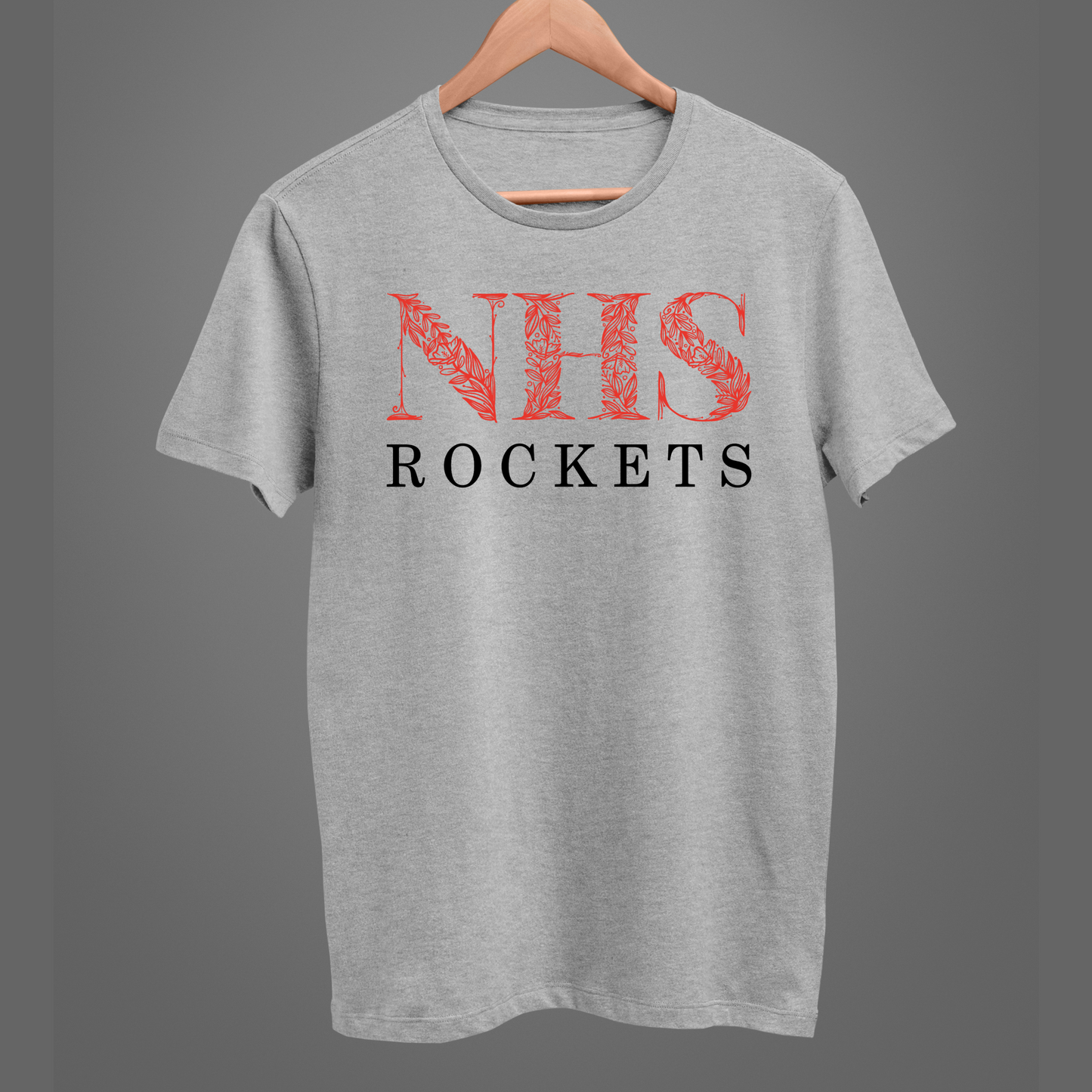 Neenah Rockets Floral - White Tee, Crewneck, or Hoodie