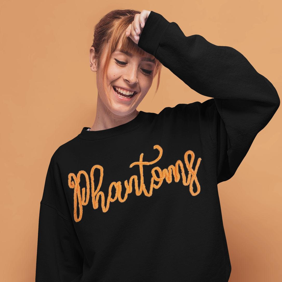 Custom Team Crewneck - West De Pere Phantoms - Chenille Embroidery