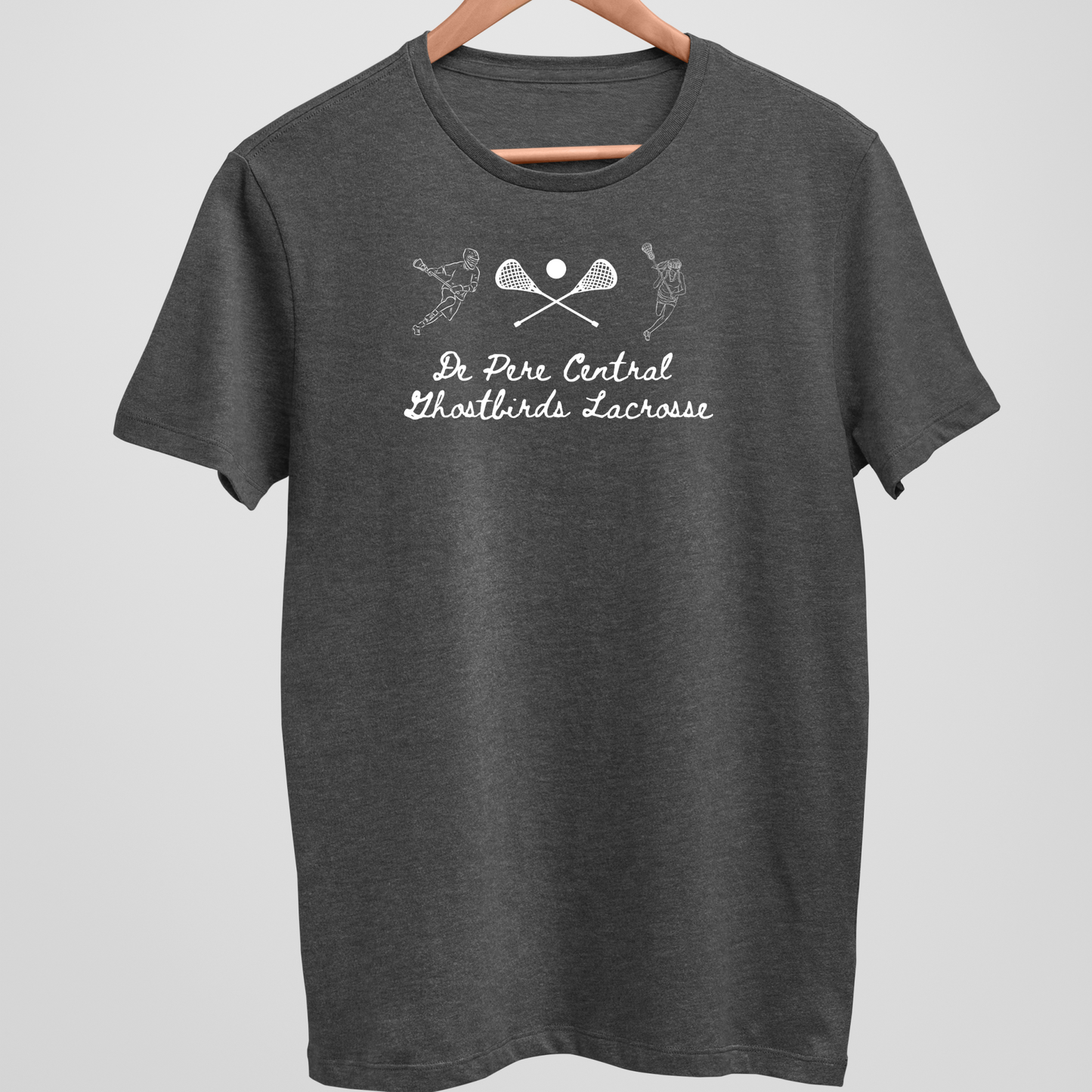 De Pere Ghostbirds Players Graphic - Dark Heather Tee, Long Sleeve Tee, Crewneck, or Hoodie