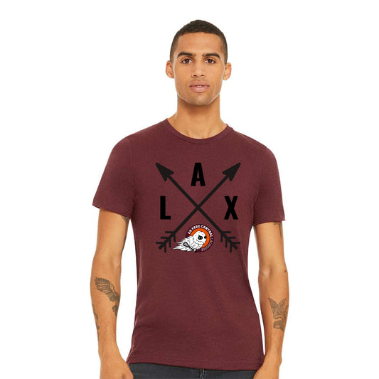 De Pere Central Lacrosse Ghostbirds Arrows - Cardinal T-Shirt