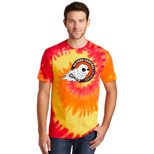 De Pere Central Lacrosse Ghostbirds Logo - Tie Dye T-shirt