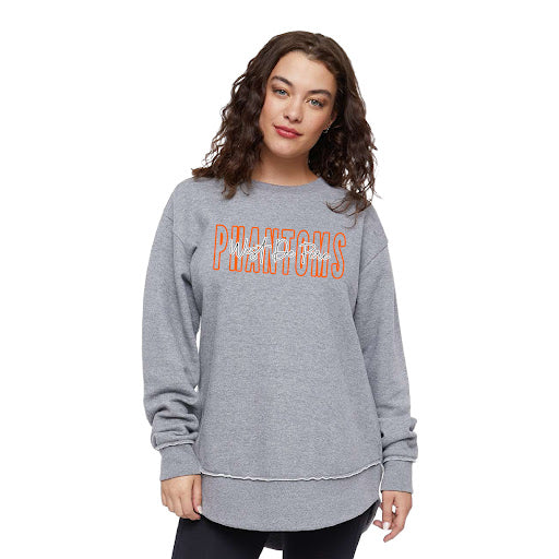 Ladies Gray Weekend Sweatshirt - West De Pere Phantoms