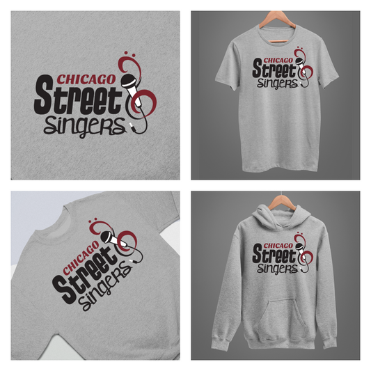De Pere Chicago Street - Gray Tee, Crewneck, or Hoodie