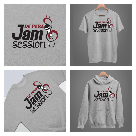 De Pere Jam Session - Gray Tee, Crewneck, or Hoodie