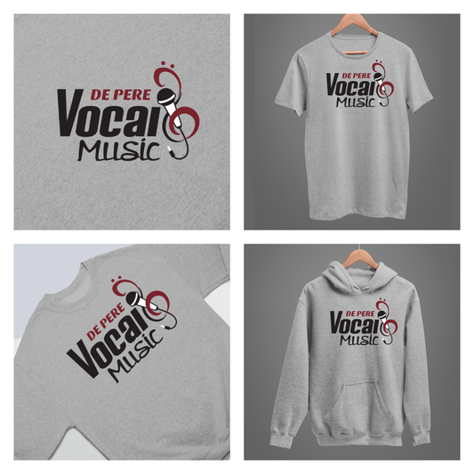 De Pere Vocal Music - Gray Tee, Crewneck, or Hoodie