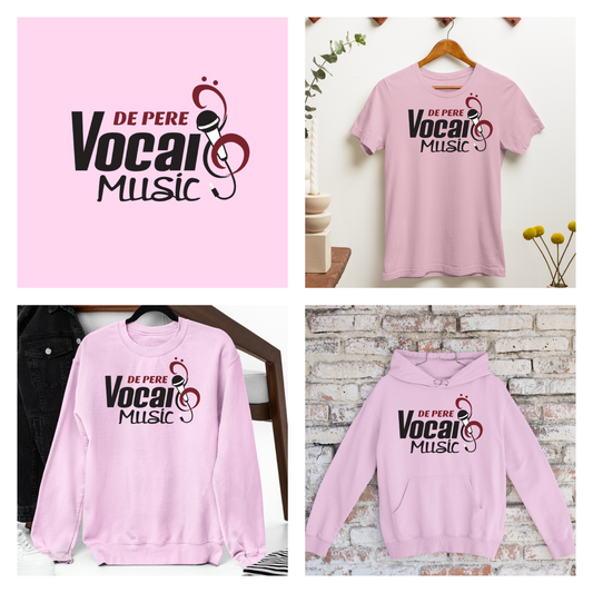 De Pere Vocal Music - Pink Tee, Crewneck, or Hoodie
