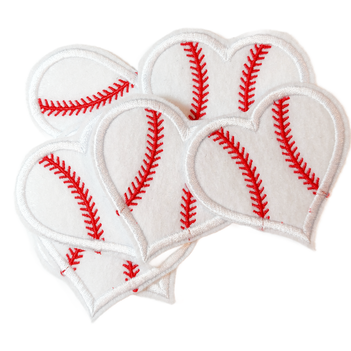 Iron-On Patch - Baseball Heart
