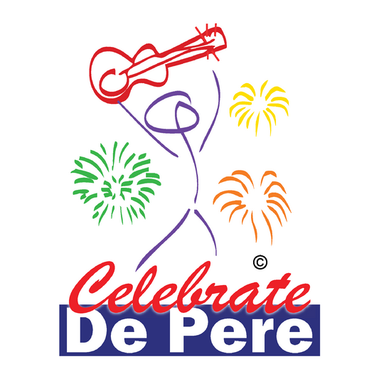 Celebrate De Pere- White Tee, Crewneck, or Hoodie