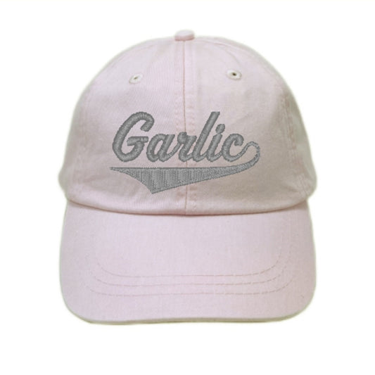Team Garlic Dad Hat, Baseball Cap, Athletic Font