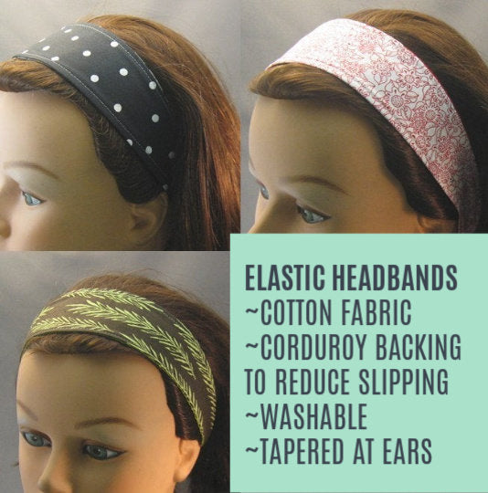 Elastic Washable Headband | Modern Blue